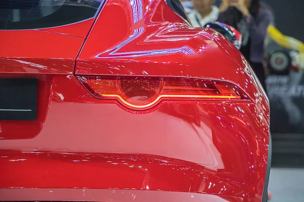 Carro Leve Closeup Back Red Tail — Fotografia de Stock