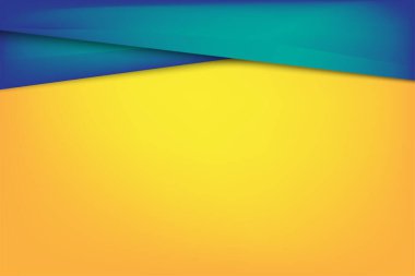 Dikdörtgen Mavi & Sarı Arkaplan