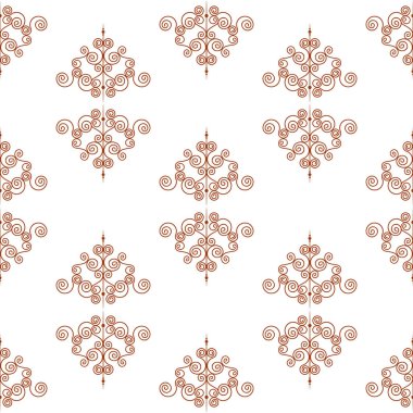 Beyaz bir arka plan üzerinde siyah alev almış zambağı sahte seamless modeli. Ajur metal çit tasarım. Duvar kağıdı, sarma, kumaş, arka plan, giyim, diğer baskı üretimi için modern tarzı.