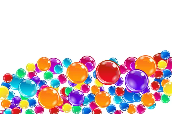 Achtergrond met kleurrijke bollen — Stockvector