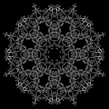 Güzel süs rozeti. Etnik veya dövme tasarımı için.