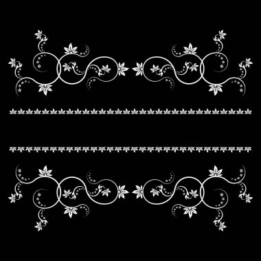 Monogram tasarım ile çerçeve ve süslemeleri.