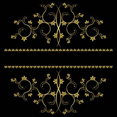 Sayfa dekorasyon elemanları veya monogramlar. Kitap, kart, menü, advertisments, dövme vb tasarımı için kullanılabilir.