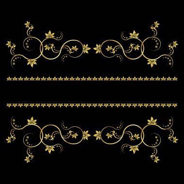 Sayfa dekorasyon elemanları veya monogramlar. Kitap, kart, menü, advertisments, dövme vb tasarımı için kullanılabilir.