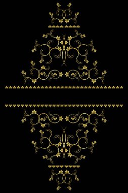 Sayfa dekorasyon elemanları veya monogramlar. Kitap, kart, menü, advertisments, dövme vb tasarımı için kullanılabilir.