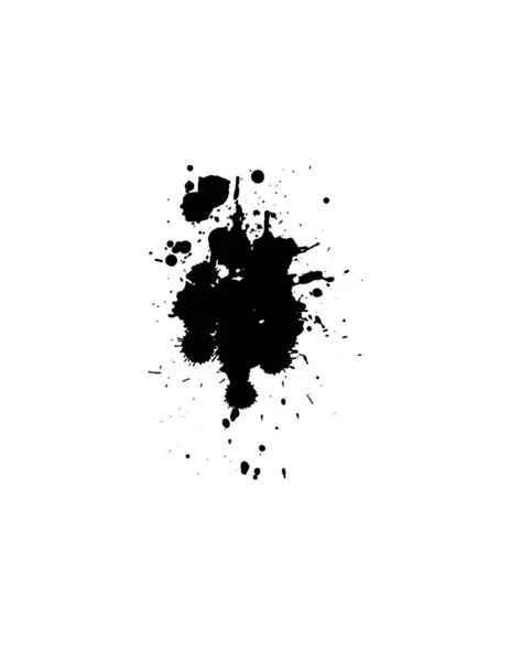 Black ink drops. — Stock Vector