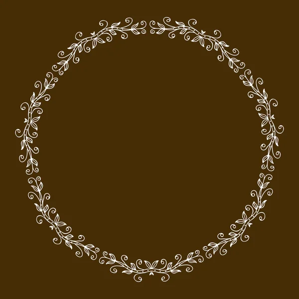 Gouden kleur rond abstract etnisch ornament. Gebaseerd op oude Griekse, Arabische en Turkse motieven. voor textiel, uitnodigingen, spandoeken en andere Stockillustratie