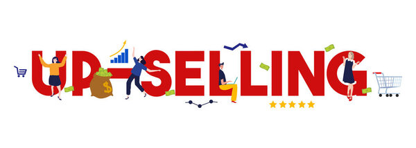 повышение продаж концепция маркетинговой стратегии по увеличению продаж, предлагая потребителю другой продукт или услуги для роста
.