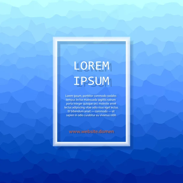 Abstrakt Bakgrund Med Plats För Text Aqua Blue Ocean Gardin — Stock vektor