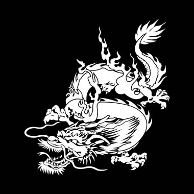 Çin ejderhası. Dövme biçimi.