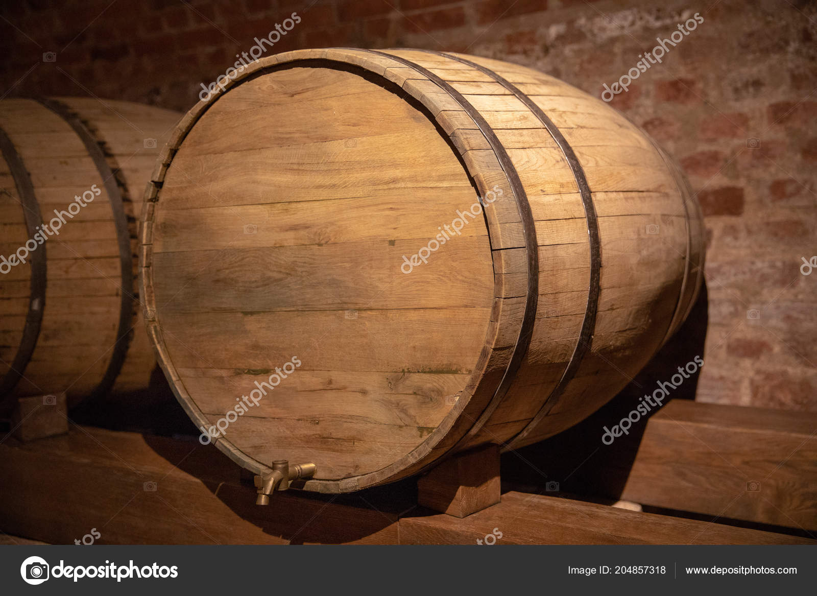 Download Wooden Barrel In The Basement Stock Photo C Alas Spb 204857318 Yellowimages Mockups