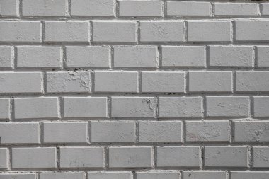 Beyaz duvar arka plan. Eski eski tuğla duvar yatay doku. Brickwall zemin. Duvar kağıdı stonewall. Duvar