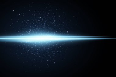 Açık mavi efekt. Parlayan toz. Vektör çizimi. EPS 10