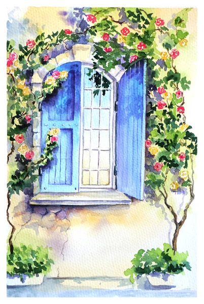 window in the morning in Provence