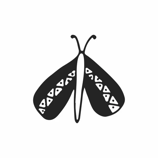 Ручний Дитячий Плакат Метеликом Скандинавському Стилі Кольорова Векторна Ілюстрація — стокове фото