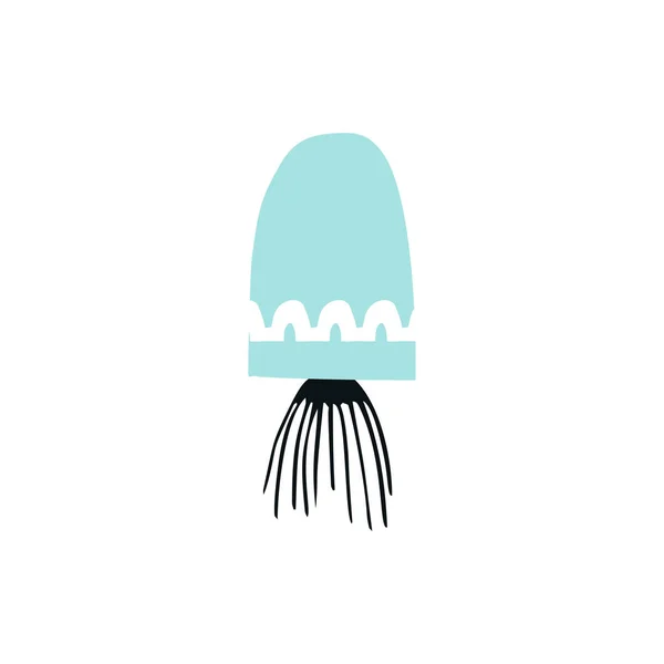 Latem Dzieci Plakat Jellyfish Wycięte Papieru Ilustracja Wektorowa — Zdjęcie stockowe