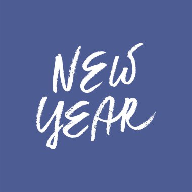 Noel ve yeni yıl ifade. Modern yazı kartları, posterler, tişörtler, vb el yazısı.