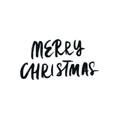 Noel ve yeni yıl ifade. Modern yazı kartları, posterler, tişörtler, vb el yazısı.