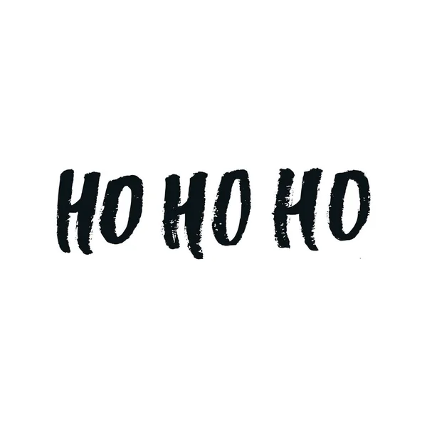 ホホホ - クリスマスと新年の句。カード、ポスター、t シャツなどのモダンなレタリングを手書き. — ストック写真