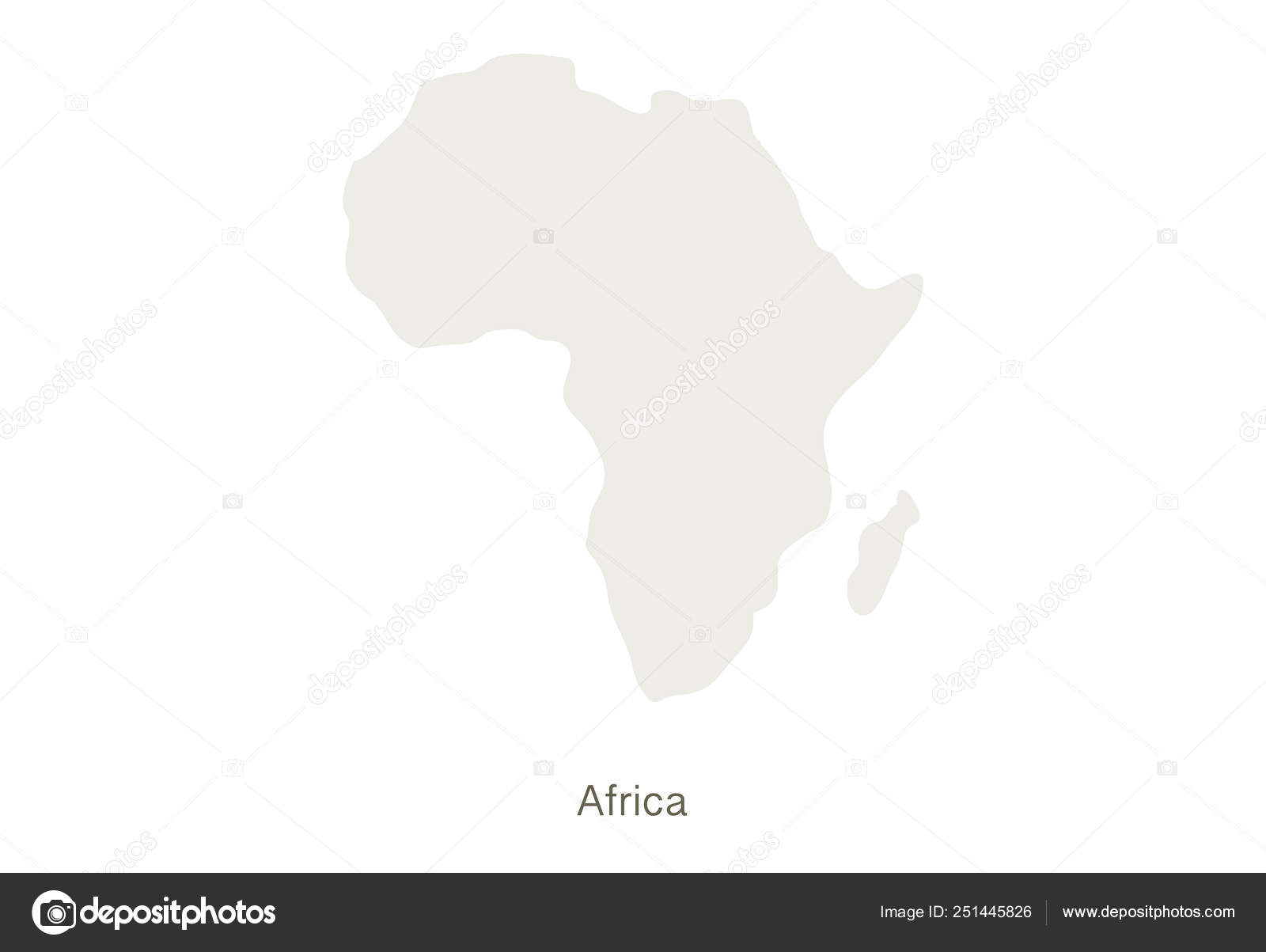 Mockup Of Africa Map On A White Background Vector Illustration Template Vector Image By C Oksanastepova Vector Stock 251445826