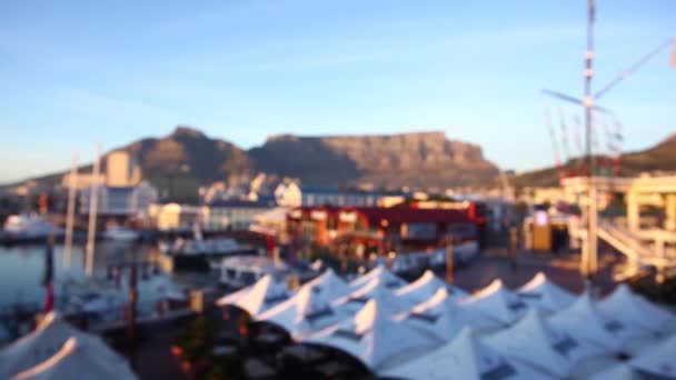 Kapstadt Westkap Südafrika Juli 2010 Panoramischer Blick Auf Den Tafelberg — Stockvideo
