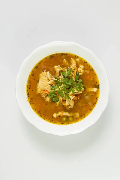 Traditionelle Und Ost Und Südeuropa Sehr Beliebte Suppe Aus Rindfleisch — Stockfoto