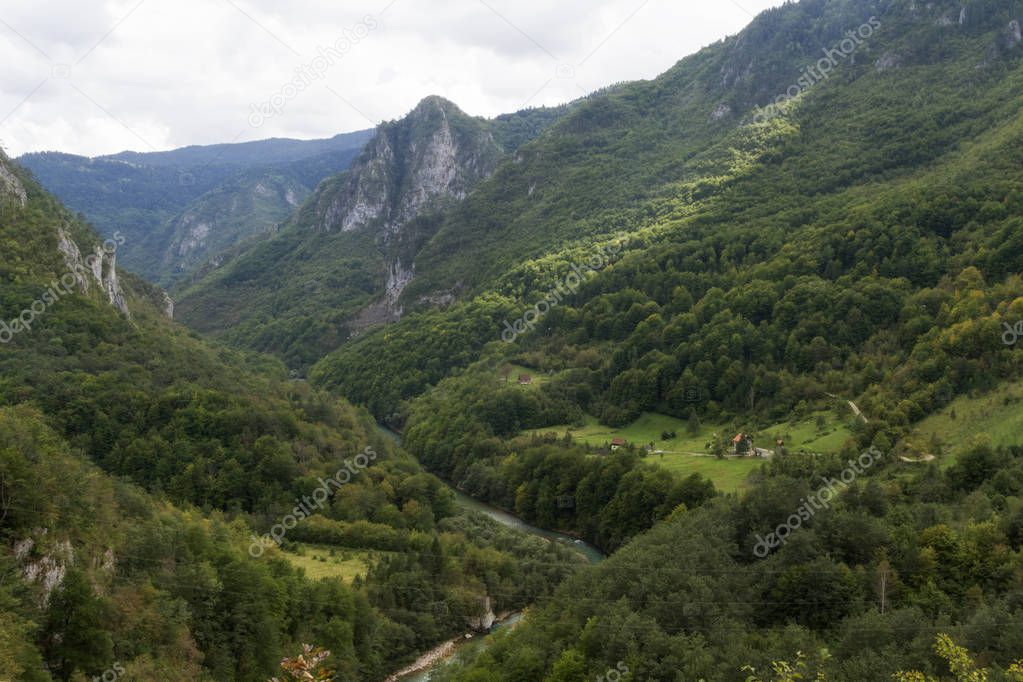 Tara canyon, Montenegro. The second deepest canyon in the World after the Grand Canyon, USA