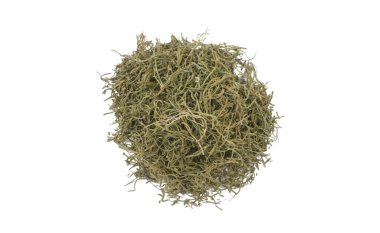 Beyaz arka plan üzerinde izole dereotu yığın. Üstten Görünüm