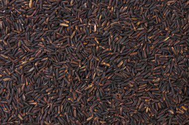 yasemin siyah pirinç doku arka plan. Beslenme. Biyo. doğal gıda madde.