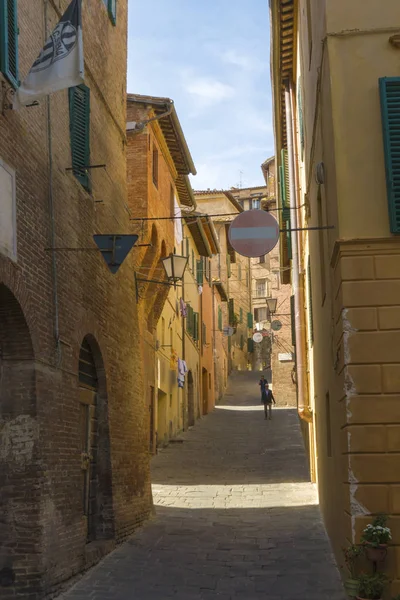 Siena Italia Septiembre 2019 Calles Siena Centro Histórico Siena Sido — Foto de Stock