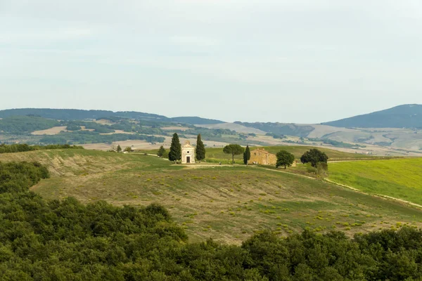 Capela Vitaleta Capela Madonna Vitaleta Siena Toscana Itália — Fotografia de Stock