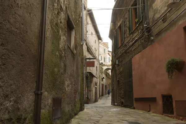 Pitigliano Włochy 2019 Architektura Średniowiecznego Tufu Pitigliano Toskanii Włochy — Zdjęcie stockowe