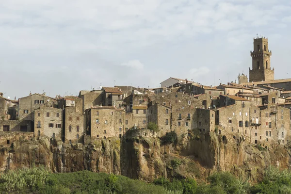 Pitigliano Cidade Medieval Toscana Itália — Fotografia de Stock