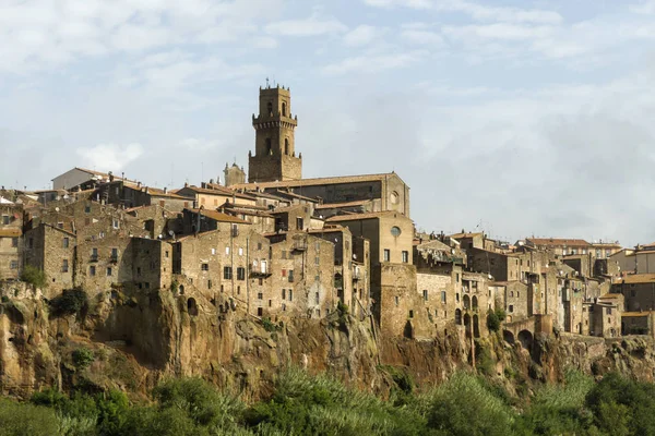 Pitigliano Cidade Medieval Toscana Itália — Fotografia de Stock