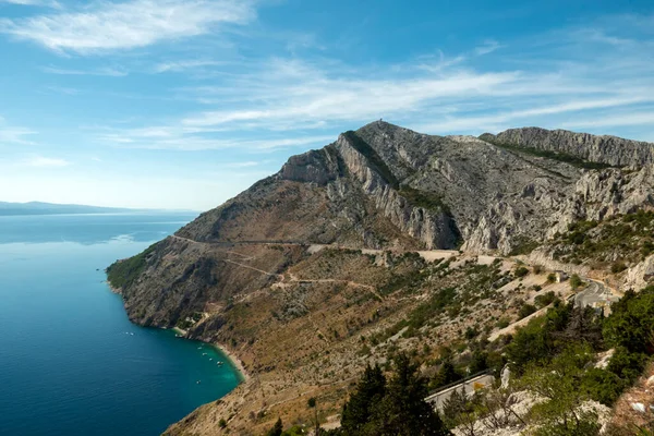 Hırvatistan 'ın Dalmaçya kentinde Riviera Makarska' nın Başlangıcı.