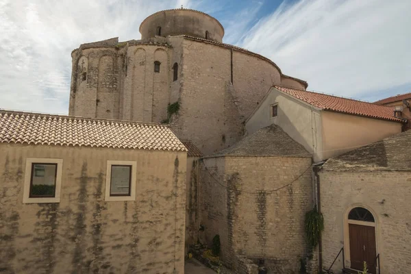 Kostel Donáta Katedrála Zvonice Zadaru Proslulá Památka Chorvatska Adriatická Oblast — Stock fotografie