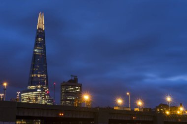 Londra İngiltere, 11 Ekim 2017, gece sahne şehir, Nice açık havada ve mimarlık İngiltere'de 