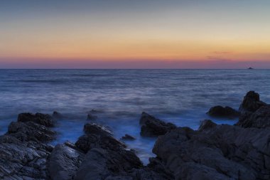 Hırvatistan, Europe batımında güzel Adriyatik Denizi