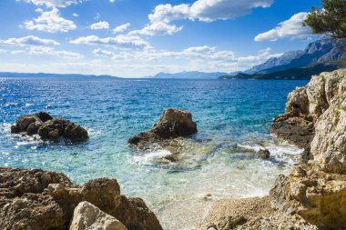 Adriyatik Denizi, Hırvatistan Avrupa'nın renkli güneşli yaz gün. 