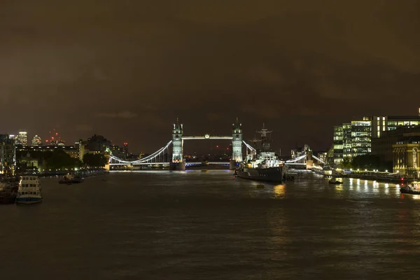 Londra Büyük Britanya Ekim 2017 Ayrıntılarını Güzel Tower Bridge Ngiltere — Stok fotoğraf