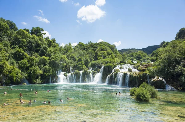 Zadar Kroatië 2018 Krka National Park Mooie Zonnige Dag Meren — Stockfoto
