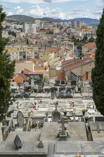 Sibenik Croácia Setembro 2017 Nice Vista Superior Cidade Arquiteturas Edifícios — Fotografia de Stock