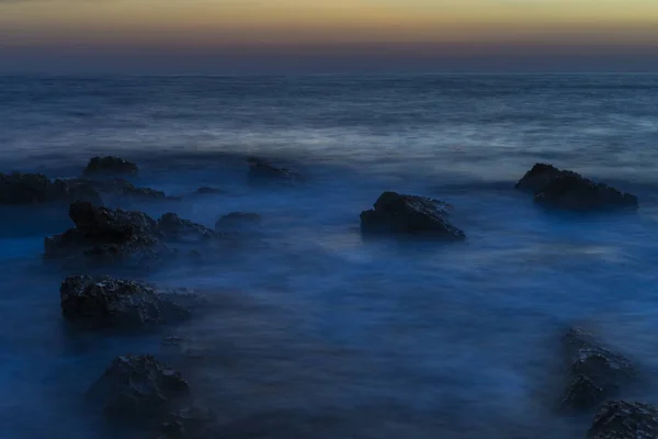 Belo Pôr Sol Mar Adriático Croácia Europa — Fotografia de Stock