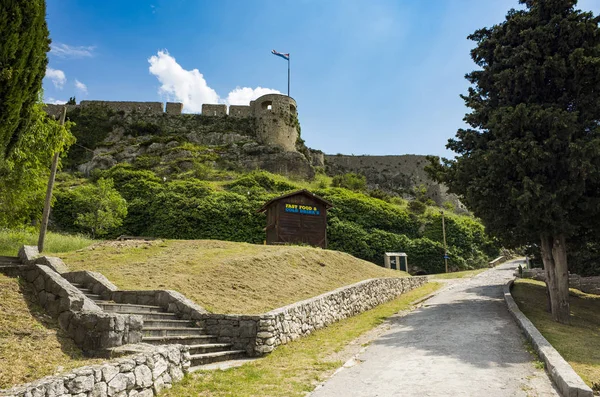Крепость Клис Недалеко Города Сплит Далмации Хорватия Старые Руины Здания — стоковое фото