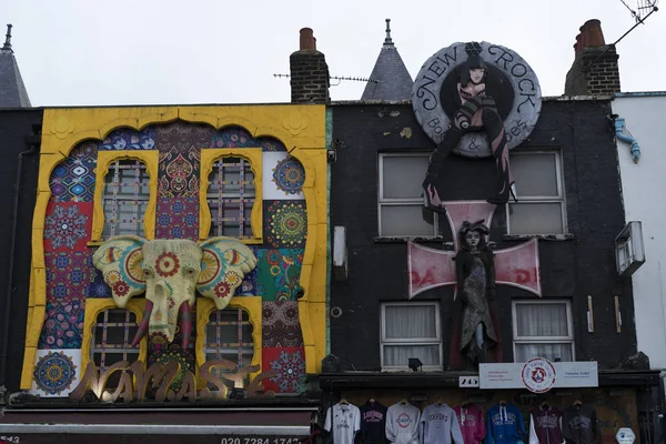Camden Town Londra Büyük Britanya, 13 Ekim 2017, ev duvar ayrıntılarını, Nice açık havada resim CIT