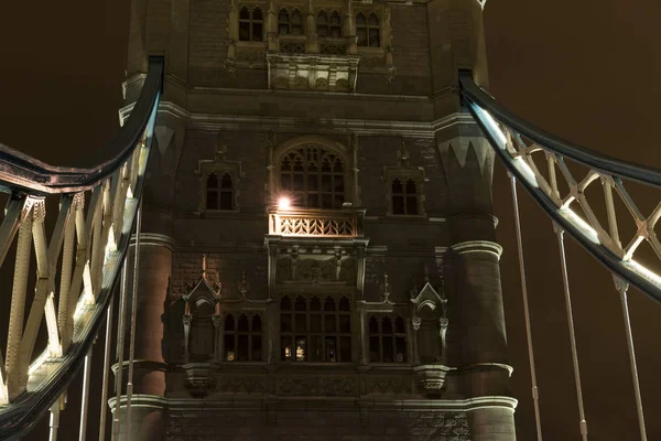 London Great Britain October 2017 Details Beautiful Tower Bridge Nice — Stock Photo, Image