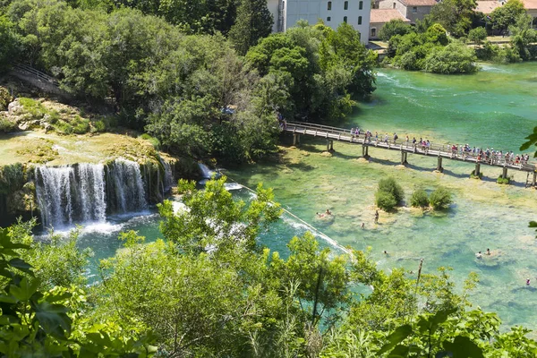 Sibenik Croatia 2018 Krka National Park Beautiful Sunny Day Lakes — Stock Photo, Image