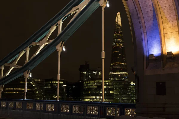 Londra Büyük Britanya Ekim 2017 Ayrıntılarını Güzel Tower Bridge Ngiltere — Stok fotoğraf