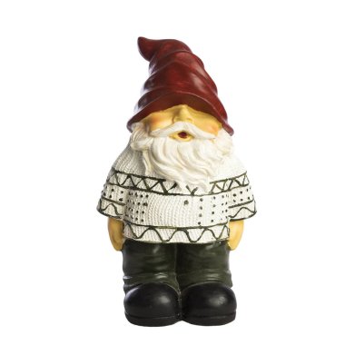 Beyaz arka plan üzerinde Noel Baba ile Noel dekorasyonu