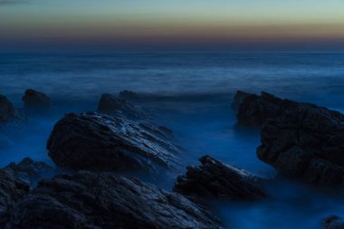 Adriyatik Denizi Hırvatistan, Europe, güzel gün batımı.